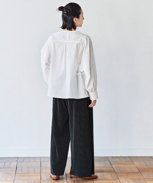 「avecmoi」 長袖ブラウス LARGE ホワイト レディース_画像8