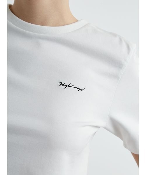 「styling/」 半袖Tシャツ FREE ホワイト レディース_画像6