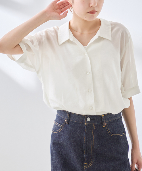 【新品】JOURNAL STANDARD LESAGE 半袖 ブラウス journal standard L'essage（ジャーナルスタンダード レサージュ
