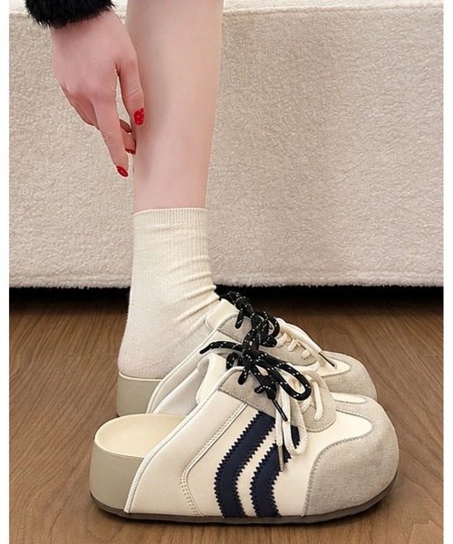 inst.ALL サンダル ダブルシューレーススニーカー風サンダル