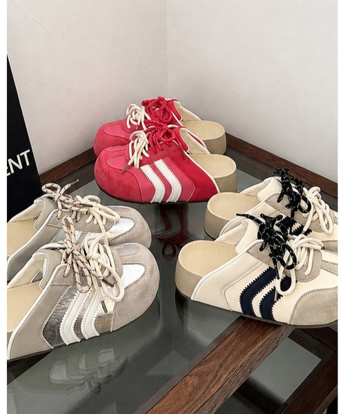 inst.ALL サンダル ダブルシューレーススニーカー風サンダル