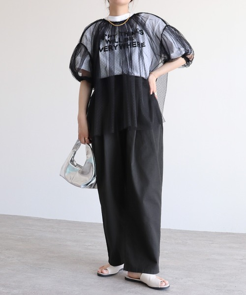 「reca」 チノパンツ FREE サンドベージュ レディース_画像4
