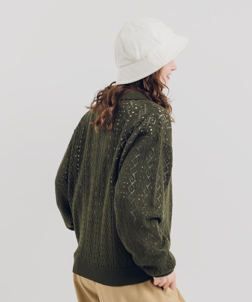「MUHET」 長袖ポロシャツ MEDIUM ブラック レディース_画像6