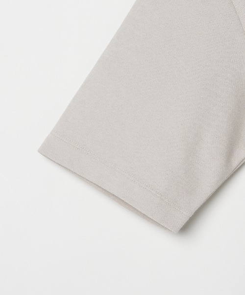 「three dots」 半袖Tシャツ MEDIUM ライトグレー メンズ_画像7