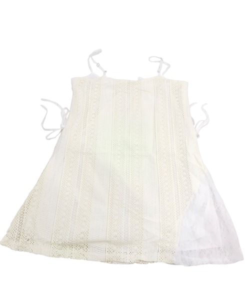 「VIBGYOR」 キャミソールワンピース MEDIUM アイボリー レディース_画像7