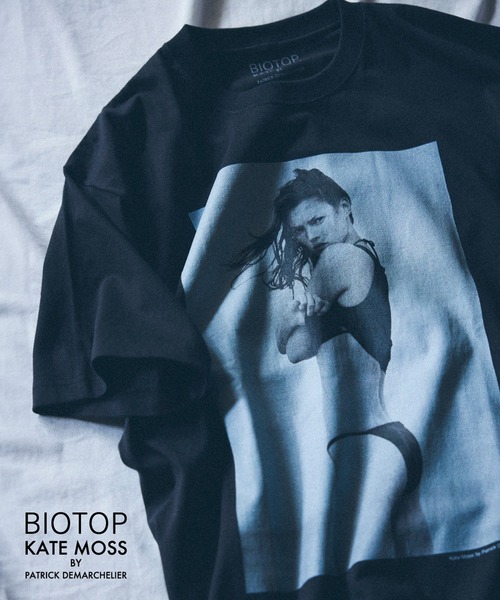 BIOTOP（ビオトープ） tシャツ 「Kate Moss by Patrick Demarchelier