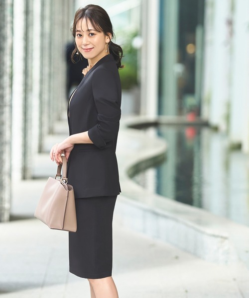 「RUIRUE BOUTIQUE」 スカートスーツ M ブラック レディース_画像7