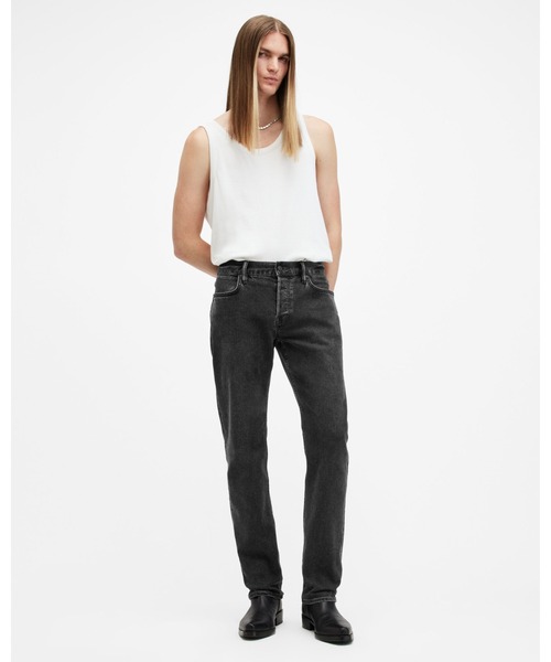 「ALLSAINTS」 デニムパンツ 34/30 ブラック メンズ_画像4