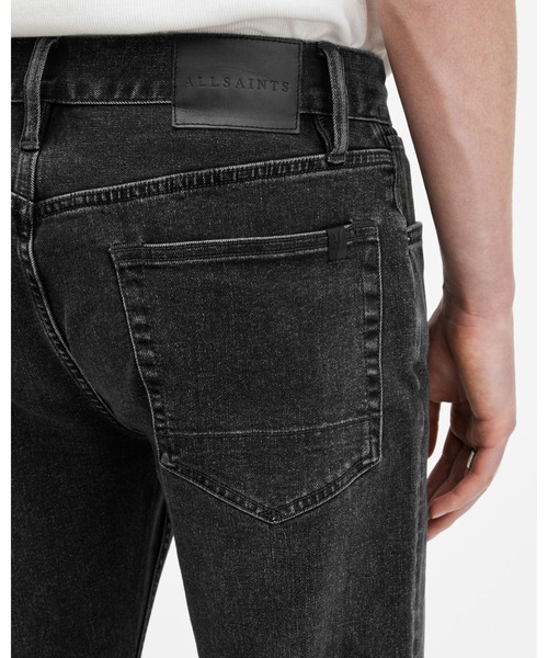 「ALLSAINTS」 デニムパンツ 34/30 ブラック メンズ_画像8