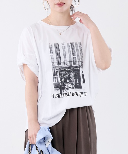 MICA&DEAL（マイカアンドディール） tシャツ 半袖 フォトプリント