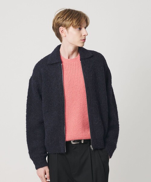 BEAUTY＆YOUTH UNITED ARROWS カーディガン バブル ニット ジップ