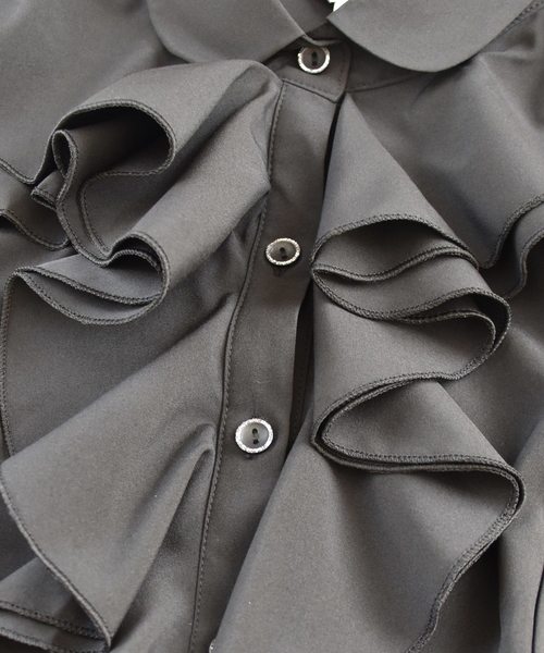 Lace Ladies（レースレディース） ブラウス シャツ 丸襟フリル長袖