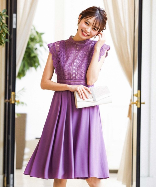 ドレス レース切り替えバックスピンドル結婚式ワンピースドレス Zozotown Paypayモール店 通販 Paypayモール