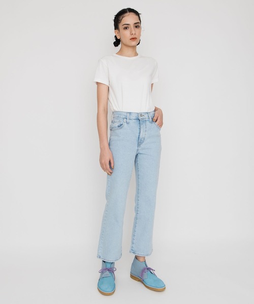 Levi's パンツ デニム ジーンズ HIGH WAISTED CROP フレア LIGHT