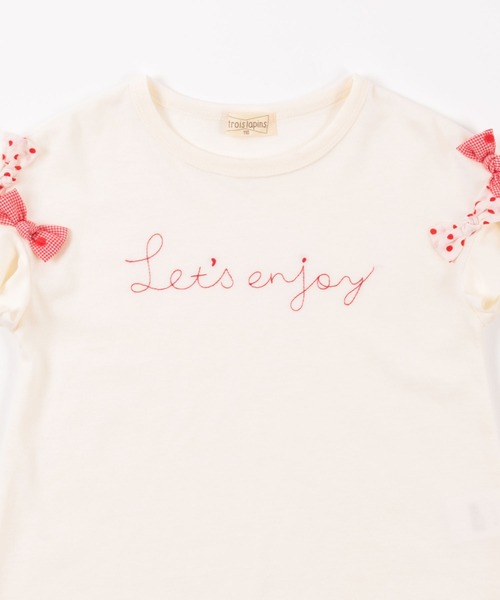 tシャツ Tシャツ 袖リボンモチーフ半袖Tシャツ(140-160cm)|ZOZOTOWN |01