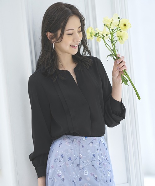 マルチサイズ ブラウス シャツ フロントホックブラウス レディース RUIRUE BOUTIQUE マルチサイズ ブラウス シャツ フロントホック