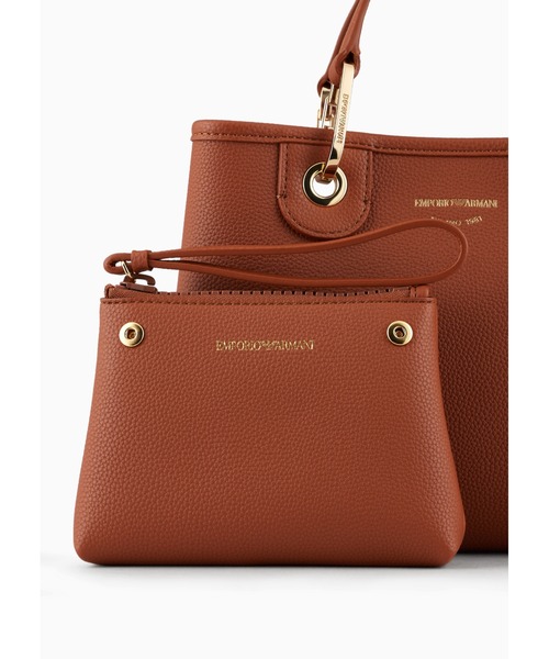 ■EMPORIO ARMANI■イーグルプリント ショッピングバッグ トートバッグ ナイロン オールオーバージャカードイーグル