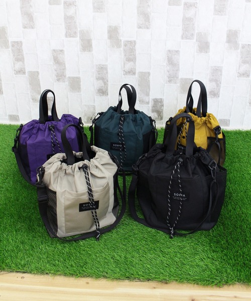 TopIsm ゴルフ 2WAY 巾着タイプ ゴルフラウンドバッグ カート