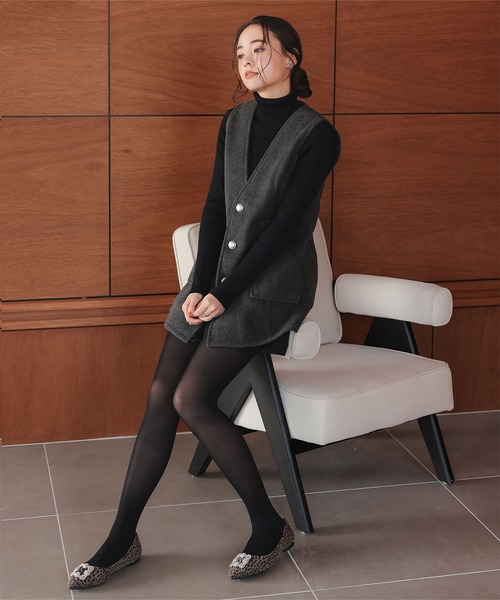 KOBE LETTUCE（神戸レタス） パンプス ビジューフラットポインテッド