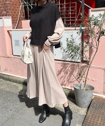 有松絞り　スズラン　フレア袖　シームポケット付きワンピース AMBIDEX Store ○〇 60sローン lace ワンピース(F シロ): bulle