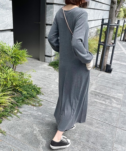 極美品✨PLEATS PLEASE グレー　フレア　ワンピース　ポケット　ボタン プリーツプリーズPLEATS PLEASE プリーツフレアワンピース グレー2 (K