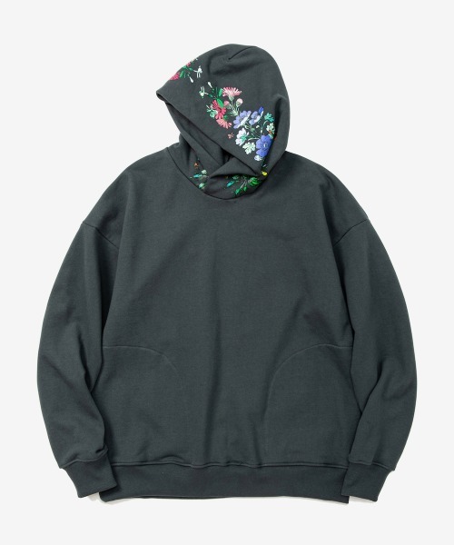 rehacer（レアセル） パーカー : Flower Hooded HW Wide PK / フラワー