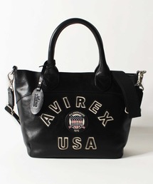 トートバッグ 「直営店限定」VARSITY LEATHER MINI TOTE BAG / バーシティー レザー ミニ トートバッグ / AVIREX｜ZOZOTOWN Yahoo!店