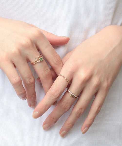 NOIR DE POUPEE（ノワールドプーペ） 指輪 リング elle meme ミント