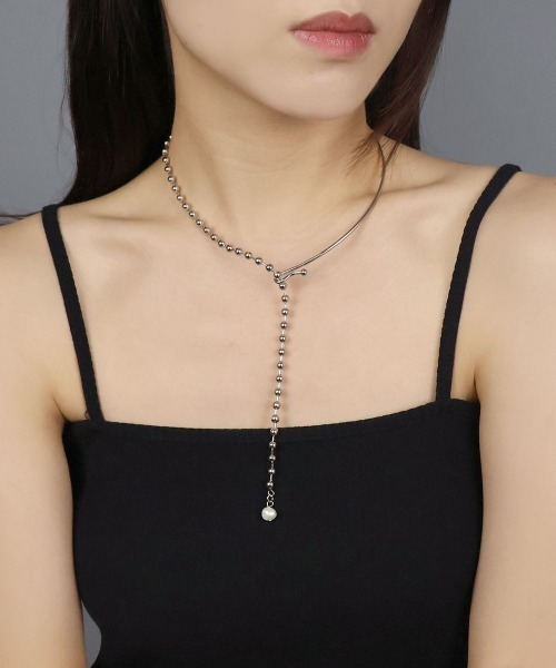 SIAM SHADE ネックレス　チョーカー CEMO NEMO（セモネモ） ネックレス アシメ 淡水パール Yシェイプ