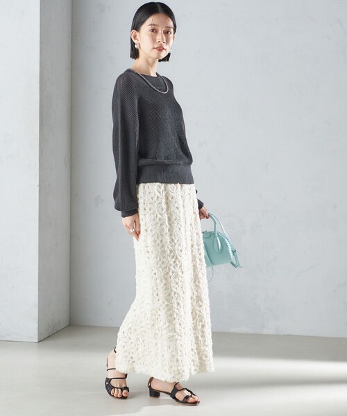 【シップス　ウィメン】〈手洗い可能〉ペーパー コットン プルオーバー 24SS ◇ SHIPS for women / シップスウィメン 〈手洗い可能〉ペーパー