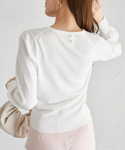 スカーフ付きリブニットプルオーバー tocco closet（トッコ クローゼット） ニット 「ZOZO限定」スカーフ
