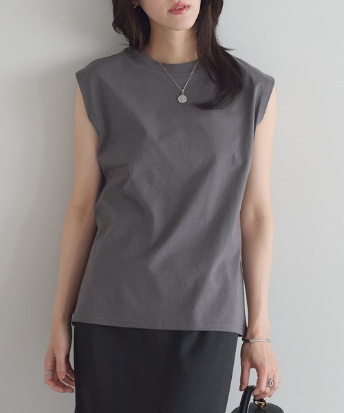 オーラリー   ノースリーブ  カットソー  Tシャツ UNITED ARROWS(ユナイテッドアローズ)の「＜AURALEE（オーラリー