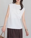 tシャツ 「USAコットン」ワイドノースリーブ...の詳細画像2