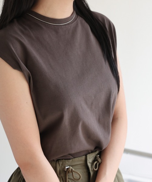 sakishimatokyo tシャツ ワイドノースリーブTシャツ レディース