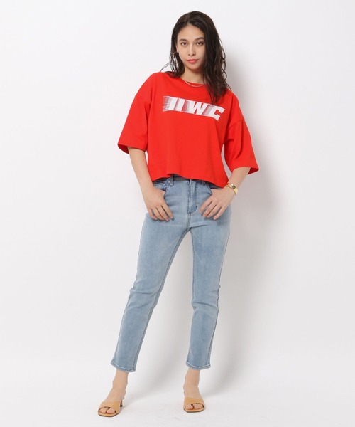 tシャツ 「HEREIAM」 IIWC LOGO TEE レディース HEREIAM tシャツ 「HEREIAM」ロゴロングスリーブ レディース