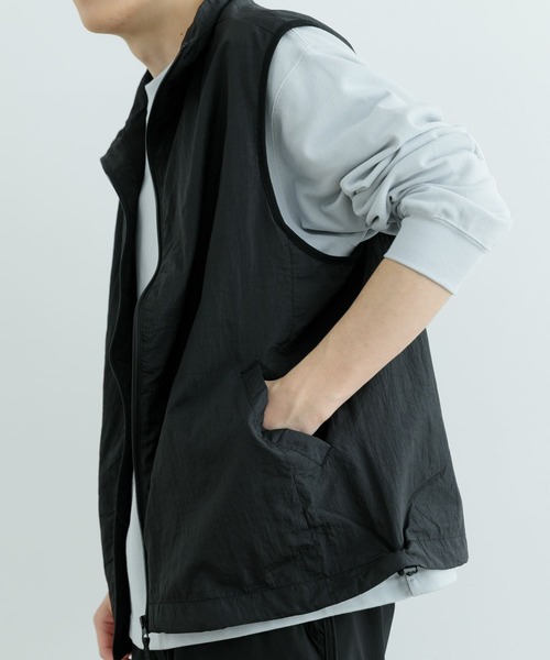ITEMS URBANRESEARCH ベスト ジレ メッシュライニング Zip Up