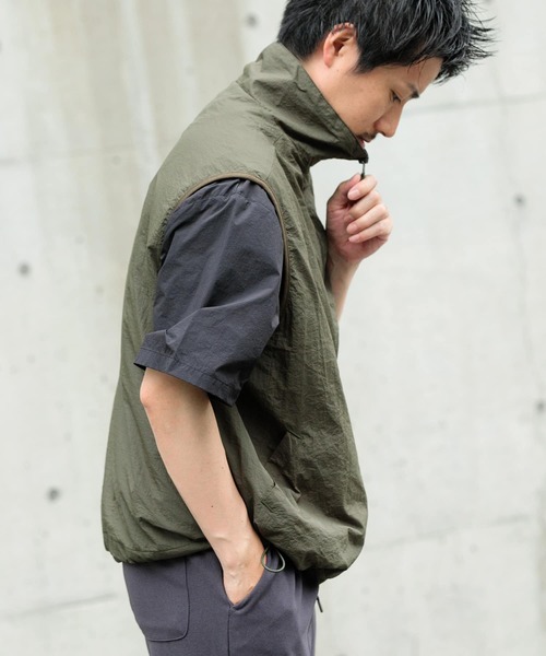 ITEMS URBANRESEARCH ベスト ジレ メッシュライニング Zip Up