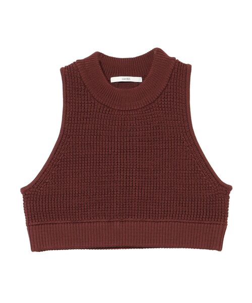 UN3D.（アンスリード） ニット セーター WAFFLE SHORT KNIT VEST