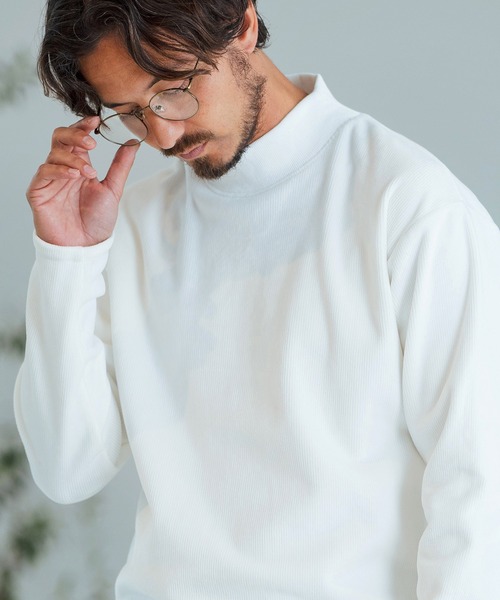 Magine（マージン） tシャツ mlt4785-Back Brushed Corduroy Mockneck