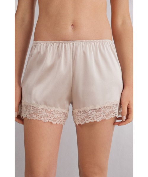 Intimissimi パジャマ ルームウェア シルク＆レース ショート