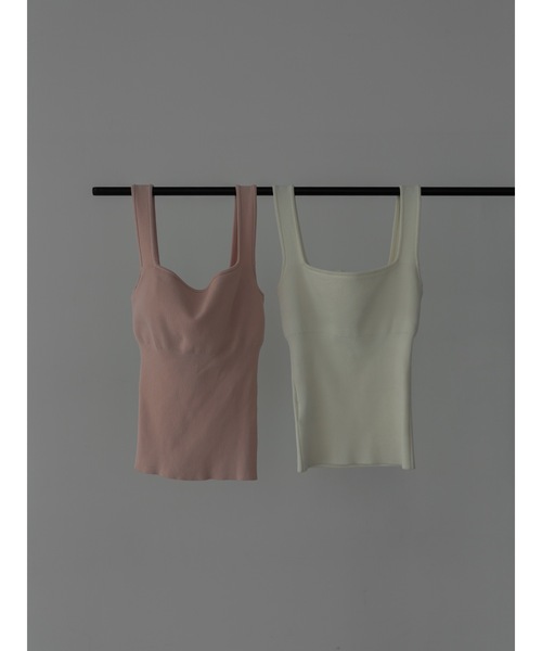 ニット セーター cup-in square summer knit レディース