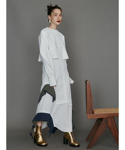 ワンピース LAYER PARTS SHIRT CAMI-OP レディース : 84770105  