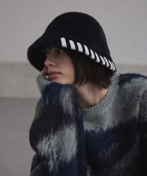 ささん様　　　　　　　　　　　　　　　　　　　 PGG バケハ　新品未使用 CIASENSE 帽子 ハット Hand-stitched shaggy bucket hat / ハンド