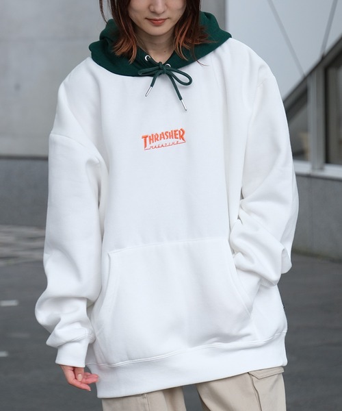パーカー 「THRASHER/スラッシャー」裏起毛/胸刺繍HOODIE長袖 パーカー レディース メンズ 楽天市場】【送料無料】THRASHER スラッシャー パーカー メンズ