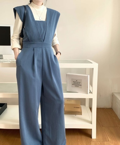 BEAUTY&YOUTHE UNITEDARROWS ワンピース風オールインワン ABITOKYO オールインワン 2024AW新作 ワイドシルエット