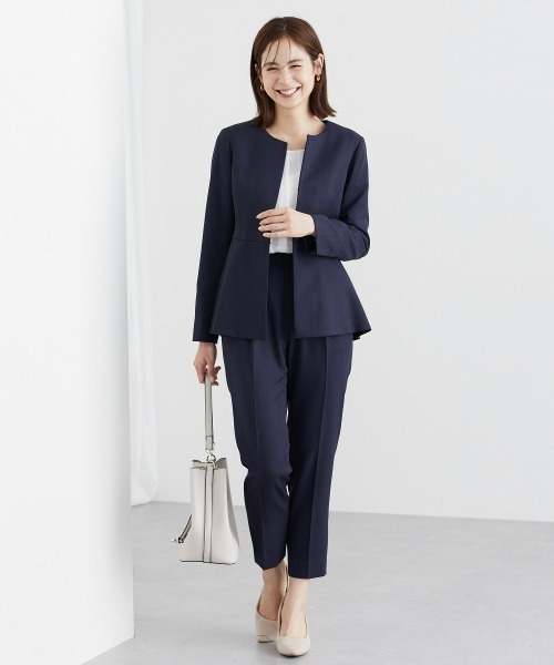 大人気 パンツ スーツ フォーマル ペプラム セットアップ 入学式 7days Life Styling セレモニースーツ セットアップ 入学式 卒業式