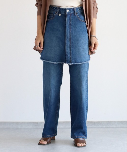 cepo デニムスカート 「セットアップ対応」マルチレイヤーデニム