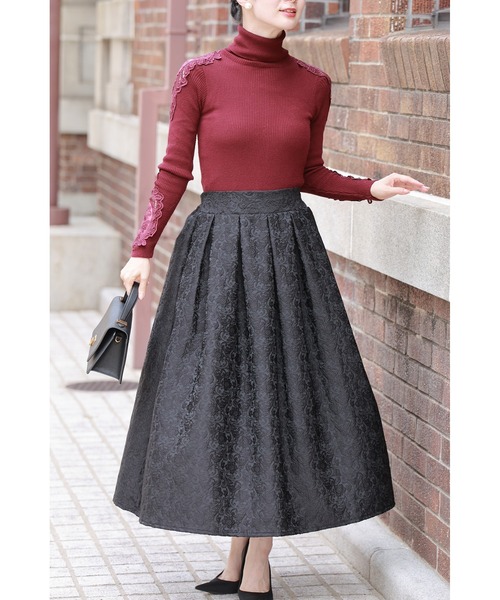 cawaii スカート パリジェンヌ気分 クラシカル ジャガードスカート