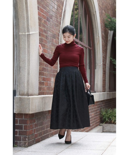 cawaii スカート パリジェンヌ気分 クラシカル ジャガードスカート