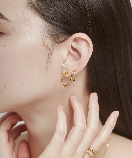 ciite' イヤリング 「 金属アレルギー対応 」 シンプルフープ
